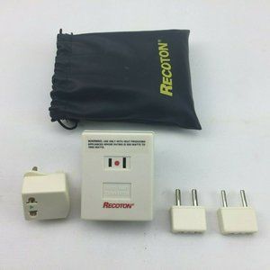 Recoton 1600 Watt Converter Plug In Set Travel Worldwide Tourist Case Converter